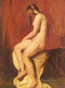 William Etty Painting - Study Of A Female Nude William Etty